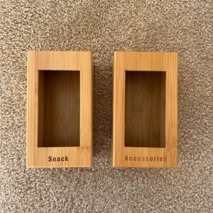 Bamboo Ziploc bag Holders